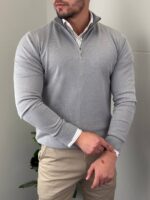 Muški džemper polu zip D1312