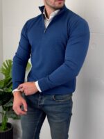 Muški džemper polu zip D1312 - Slika 7