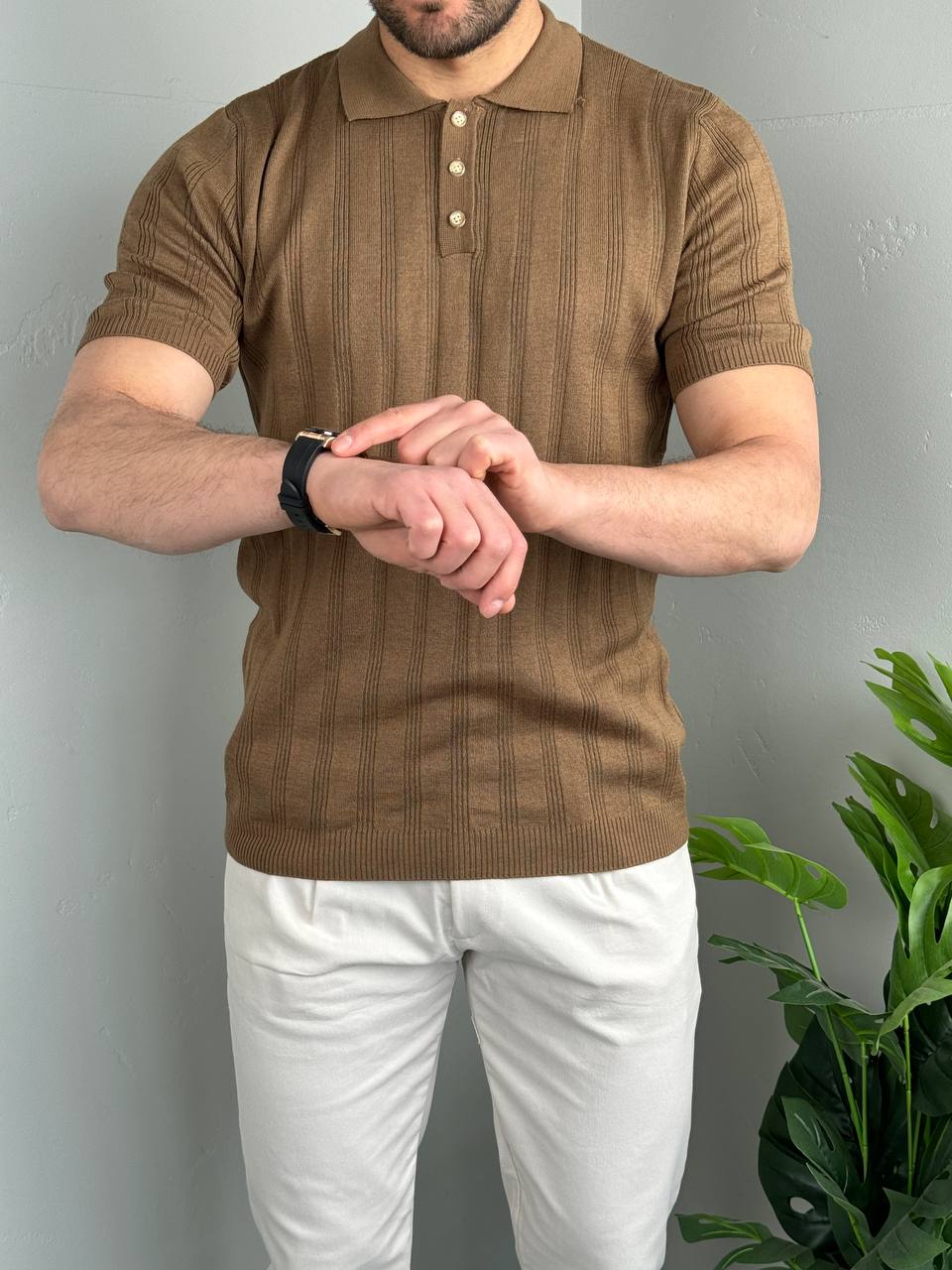 rebrasto pletena majica Rebrasto Pletena Majica M9272 - Slika 1