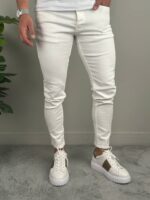 Muške Bele Farmerke F1064-02 - Slika 2