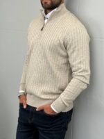 Muški džemper sa zipom - Slika 15