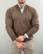 Elegantni muški džemper half zip - Slika 2