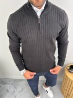Muški džemper sa zipom - Slika 17