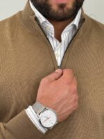 Elegantni muški džemper half zip - Slika 18