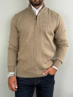 Muški džemper sa zipom - Slika 2