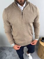 Muški džemper sa zipom - Slika 18