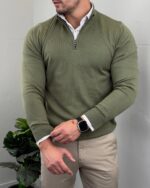 Elegantni muški džemper half zip - Slika 9