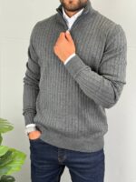 Muški džemper sa zipom - Slika 25