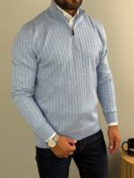 Muški džemper sa zipom - Slika 23