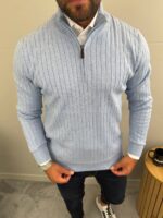 Muški džemper sa zipom - Slika 32