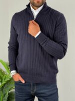 Muški džemper sa zipom - Slika 8