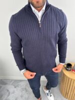 Muški džemper sa zipom - Slika 19