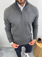 Muški džemper sa zipom - Slika 30