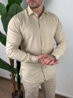 Lanena Muška Košulja K3529 - Slika 12