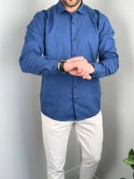 Lanena Muška Košulja K3529 - Slika 26