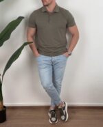 Smart-Casual Komplet Polo Majica i Svetloplave Farmerke - Slika 2