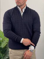 Elegantni džemper half-zip - Slika 2