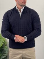 Elegantni džemper half-zip - Slika 3