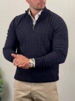 Elegantni džemper half-zip - Slika 4