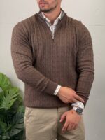 Elegantni džemper half-zip - Slika 10