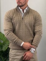 Elegantni džemper half-zip - Slika 14