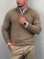Elegantni džemper half-zip - Slika 16