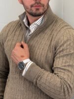 Elegantni džemper half-zip - Slika 17