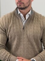 Elegantni džemper half-zip - Slika 18