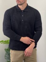 Rebrasti polo džemper - Slika 4