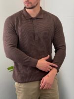 Rebrasti polo džemper - Slika 16